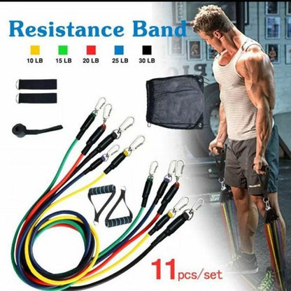 Gym Belt | 5-in-1 Power Exercise Resistance Band Set