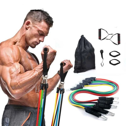 Gym Belt | 5-in-1 Power Exercise Resistance Band Set