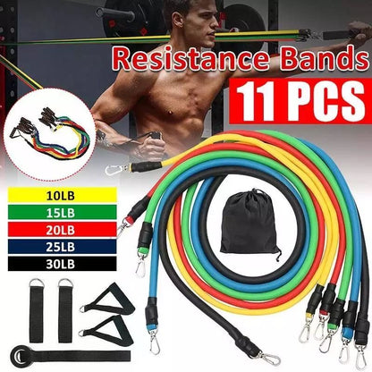 Gym Belt | 5-in-1 Power Exercise Resistance Band Set