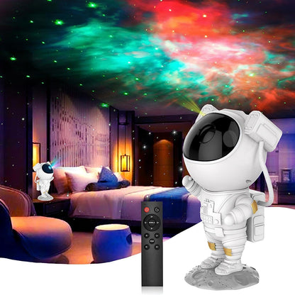 Astronaut Star Projector, Kids Night Light, Nebula Projector Light. Galaxy Bedroom Projector