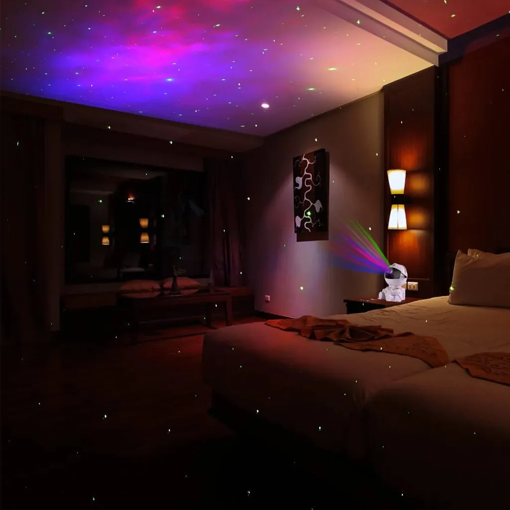 Astronaut Star Projector, Kids Night Light, Nebula Projector Light. Galaxy Bedroom Projector