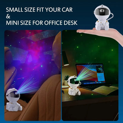 Astronaut Star Projector, Kids Night Light, Nebula Projector Light. Galaxy Bedroom Projector